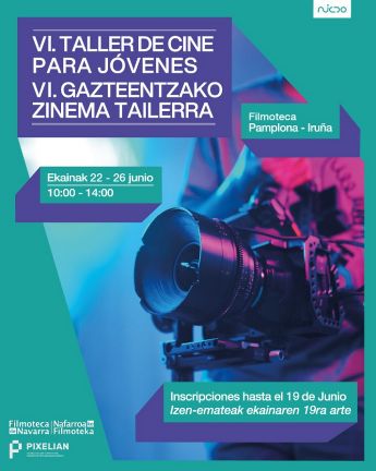 Taller de cine para jóvenes que organiza Filmoteca de Navarra