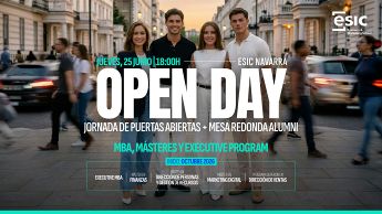Jornada de puertas abiertas de Másteres + Mesa redonda Alumni ESIC Navarra