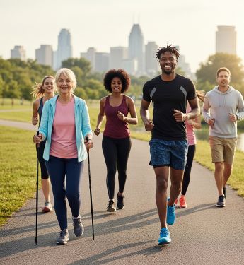 Caminar y correr con salud