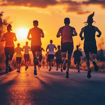 Grupo de running con Ana Casares