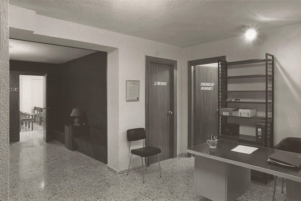 1979. Inauguración de una nueva sede social de 100 metros cuadrados en alquiler en la C/ Iturrama de Pamplona